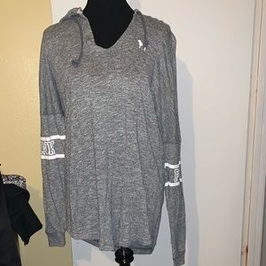 Victoria’s Secret Grey Hoodie Knit Sweater